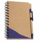 Recycle Write Notebook & Pen - Blue