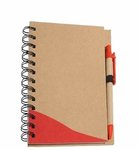 Recycle Write Notebook & Pen - Red