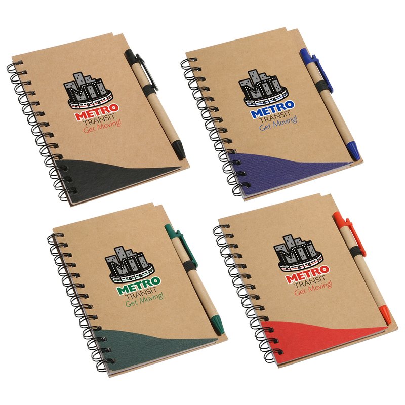 Main Product Image for Custom Printed Recycle Write Notebook & Pen