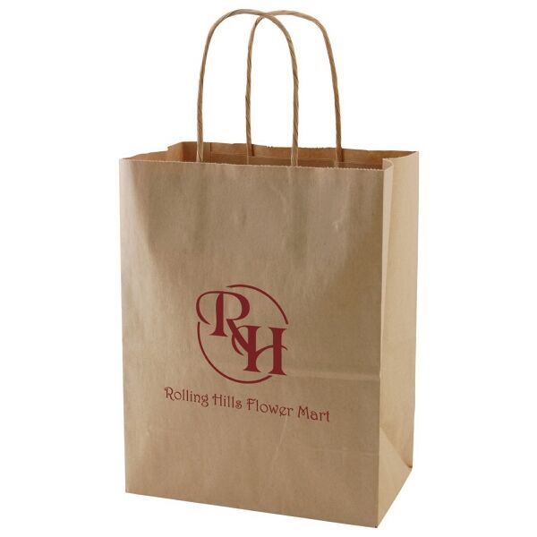 Main Product Image for Recycled Natural Kraft Paper Shopping Bag