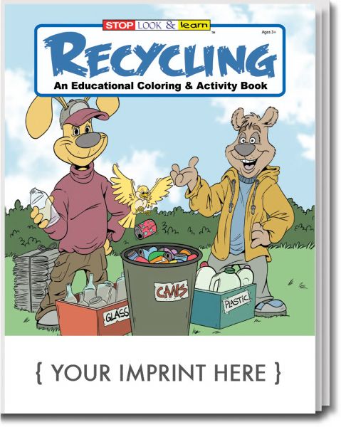 Main Product Image for Recycling Coloring And Activity Book USA Made