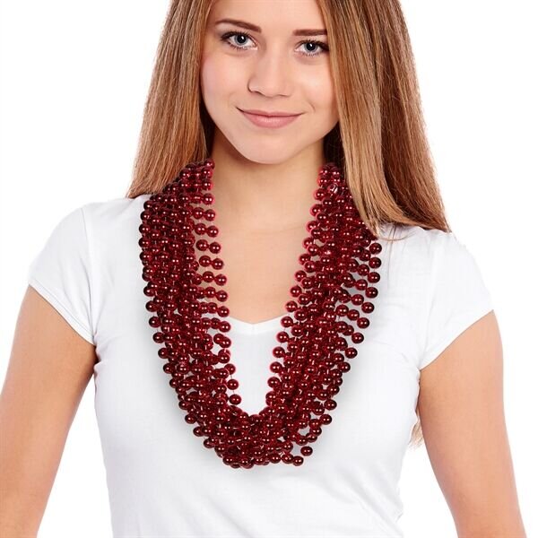 Main Product Image for Red 33" 12mm Bead Necklaces