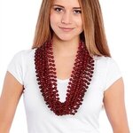 Red 33" 12mm Bead Necklaces -  