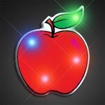 Flashing Red Apple Flashing Pin