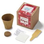 Red Garden of Hope Seed Planter Kit in Kraft Box - Brown