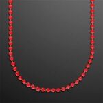 Red Heart Beads Value Necklace with Medallion -  