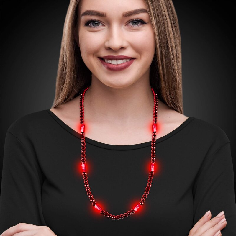 Main Product Image for Red LED Beaded Necklaces