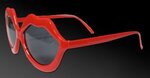 Red Lip Costume Sunglasses - Red