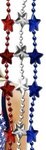 Red, Silver, Blue Star Beads - Red-silver-blue