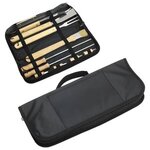 Redwood 10-piece Stainless Steel BBQ Set with Carrying Bag -  