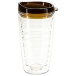 Reef 16 oz Tritan Tumbler with Translucent Lid - Clear Brown