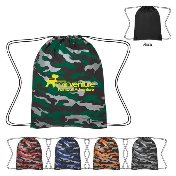 Main Product Image for Reflective Camo Drawstring Sports Pack