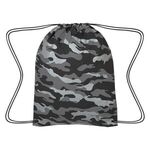 Reflective Camo Drawstring Sports Pack -  