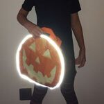 Reflective Halloween Pumpkin Tote Bag -  