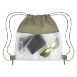 Reflective Heathered Frost Drawstring Bag -  