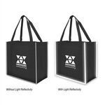 Reflective Large Grocery Tote Bag -  