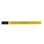 Reflective Safety Hook and Loop Closure Band - Neon Yellow