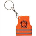 Reflective Safety Vest Keytag