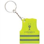 Reflective Safety Vest Keytag