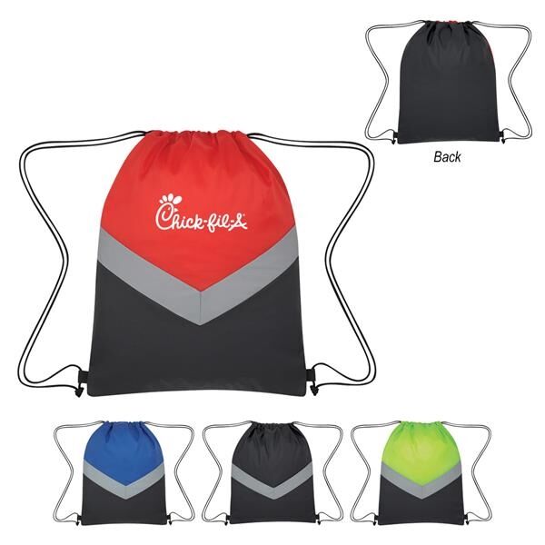 Main Product Image for Reflective Stripe Drawstring Sports Pack