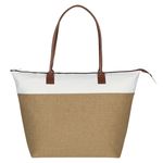 Regatta Tote Bag - Tan With White                    A
