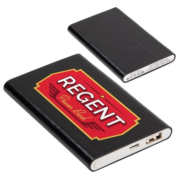 Main Product Image for Marketing Regent 4000mah Faux Leather Power Bank