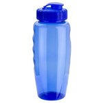 Relay 30oz PET Eco-Polyclear(TM) Bottle with Super Sipper Lid - Clear Blue