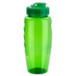 Relay 30oz PET Eco-Polyclear(TM) Bottle with Super Sipper Lid - Clear Green
