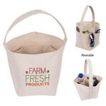 Reno Reversible Bucket Tote Bag - Natural