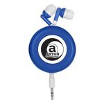 Retro Retractable Earbuds - Blue