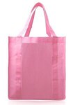 Reusable Grocery Tote Bags - Silkscreen - Pink
