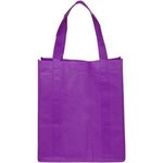 Reusable Grocery Tote Bags - Silkscreen - Purple