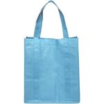 Reusable Grocery Tote Bags - Silkscreen - Sky Blue
