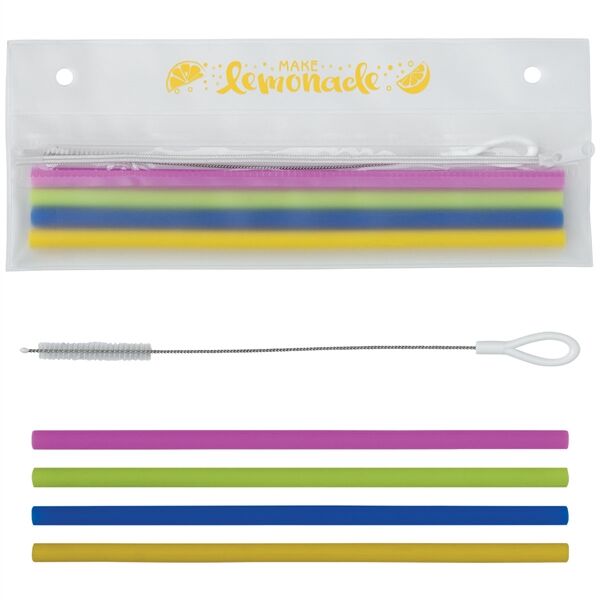 Main Product Image for Reusable Silicone Straw Set