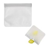 Reusable Zip Top Storage Bags - Clear with White