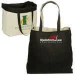 REVERSIBLE JUTE/COTTON TOTE