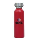 Ria 28 oz. Single Wall Stainless Steel Bottle - Red