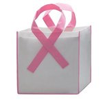 Ribbon Grocery Shopper - Domestic - White-pink