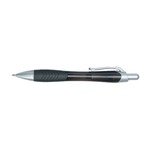 Rio Ballpoint Pen With Contoured Rubber Grip - Black