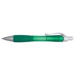 Rio Ballpoint Pen With Contoured Rubber Grip - Green