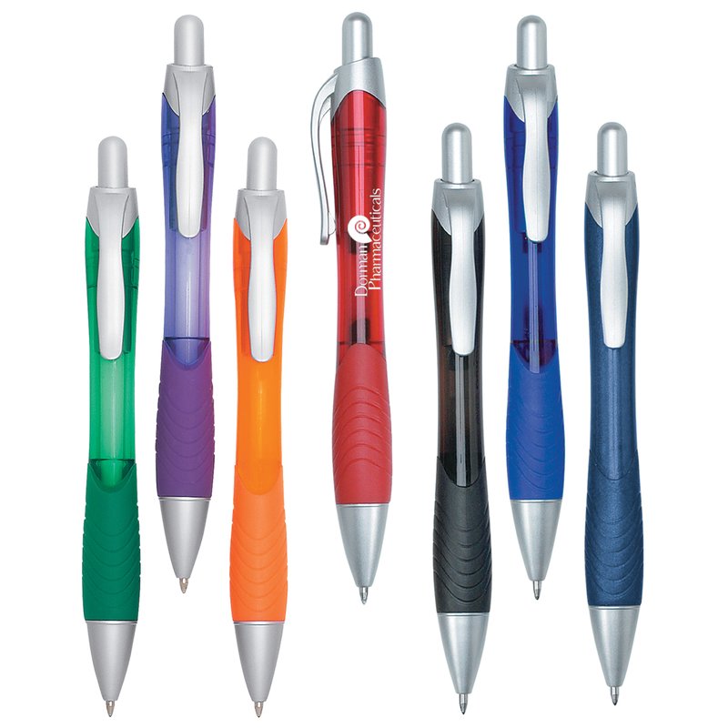 Main Product Image for Imprinted Rio Ballpoint Pen With Rubber Grip