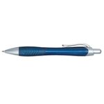 Rio Gel Pen With Contoured Rubber Grip - Metallic Blue