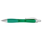 Rio Gel Pen With Contoured Rubber Grip - Translucent Green