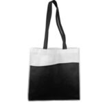 River Tote Bag with Front Pocket - Black