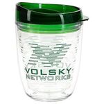 Riverside 12 oz Tritan™ Tumbler with Translucent Lid - Clear Dark Green