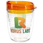 Riverside 12 oz Tritan™ Tumbler with Translucent Lid - Clear Orange