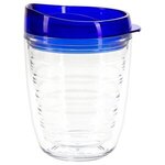 Riverside 12 oz Tritan Tumbler with Translucent Lid - Clear with Blue