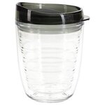 Riverside 12 oz Tritan Tumbler with Translucent Lid - Clear with Charcoal