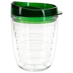 Riverside 12 oz Tritan Tumbler with Translucent Lid - Clear with Dark Green