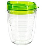 Riverside 12 oz Tritan Tumbler with Translucent Lid - Clear with Lime